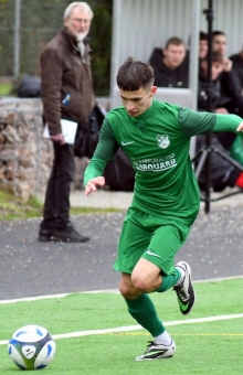Nazar Khalymivskyi erzielte das Marienborner 1:1 gegen den SV Horchheim.