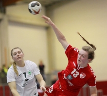 Zweistellig traf Alicia Soffel im Spiel beim SV Union Halle-Neustadt, war damit allerdings die einzige Mainzer Schützin, die sich in guter Verfassung präsentierte.