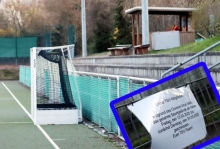 Wie das gesamte vereinseigene Gelände an der Karlsbader Straße ist auch der Hockeyplatz des TSV Schott Sperrzone.