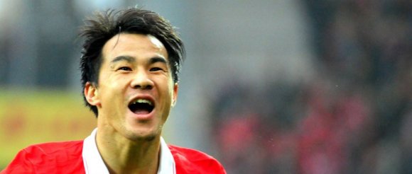 Schoss 27 Bundesligatore für den FSV Mainz 05 und war Mitgründer des FC Basara Mainz: Shinji Okazaki.