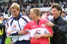 Neun Tore erzielte Michael Thurk in seiner ersten Zweitligasaison als Stammspieler – eines davon am 8. April 2001 gegen RW Oberhausen: den 1:0-Siegtreffer in der 90. Minute. Danach luden Trainer Jürgen Klopp und Manager Christian Heidel ihn auf ein Bier ein.