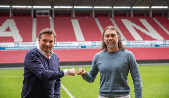 Einmal 05er, immer 05er: Christian Heidel (l.) und Martin Schmidt.