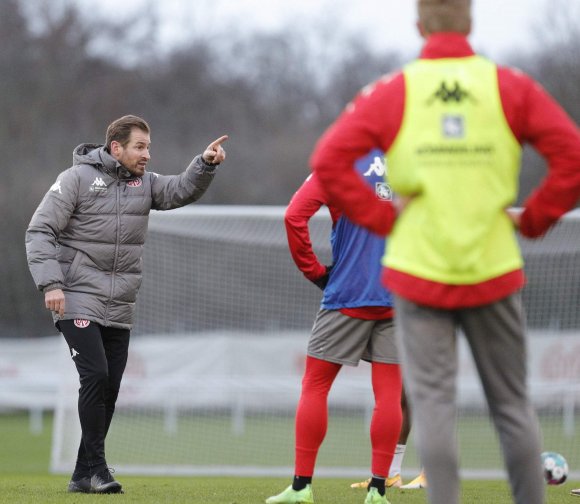 Jan Siewert gibt in dieser Woche die Richtung im 05-Training vor.