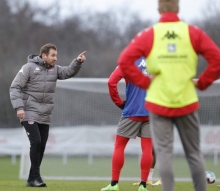 Jan Siewert gibt in dieser Woche die Richtung im 05-Training vor.