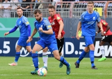 Nicklas Schlosser erzielte in Baumholder das 1:0.