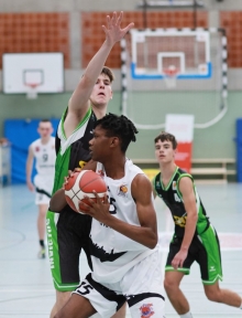 Joshua Osarobo läutete mit einem seiner 24 (!) Rebounds die stärkste Mainzer Phase ein.