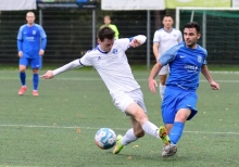 Die TSG Bretzenheim 46 (r. Navid Gharahgozlou) befindet sich auf einem gute Weg Richtung Tabellenmittelfeld. Mit dem weißgekleideten FK Pirmasens II bekommt es am Sonntag die TuS Marienborn zu tun.