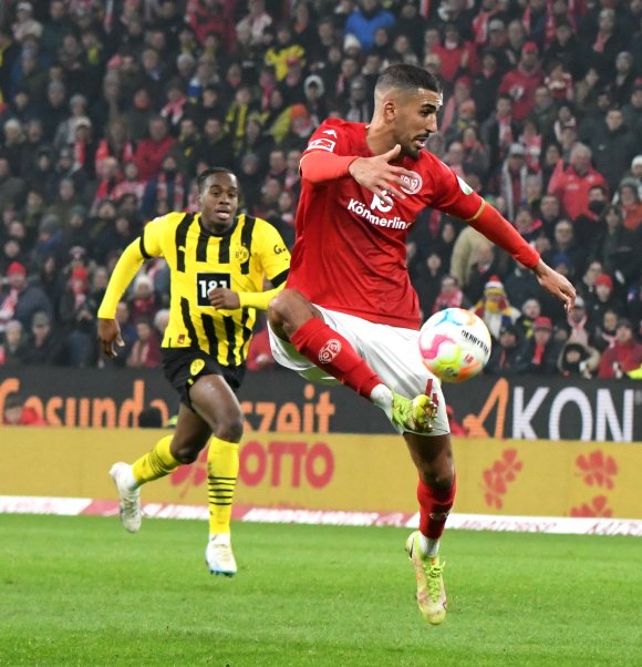 Aymen Barkok  war einer der auffälligsten Mainzer in der zweiten Halbzeit gegen den BVB.