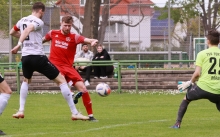 Der Schuss zum Punktgewinn: Robin Lehmann erzielt aus sechs Metern das 4:4 für die SVW Mainz und rettet seinem Team so seinen Punkt.