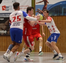 Maximilian Wolf hatte schon im Hinrundenspiel gegen Handball Mülheim-Urmitz einen guten Tag, auch in Mülheim steuerte er immerhin drei Treffer zur knappen Niederlage bei.