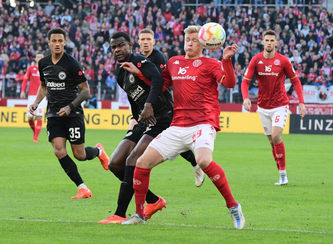 Beim 1:1 gegen die Eintracht in der Hinrunde erzielte Jonathan Burkardt sein erstes Saisontor. Es sollte sein letztes Saisonspiel sein.