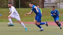 Belel Meslem (l.) ist einer der zahlreichen Spieler des Kaders, auf die der SV Gonsenheim auch in der nächsten Saison bauen kann.