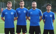 Neu beziehungsweise zurück beim SV Gonsenheim: (v.l.) Maurice Neukirch, Jan Vogel, Lirion Aliu und Mojtaba Tajik.