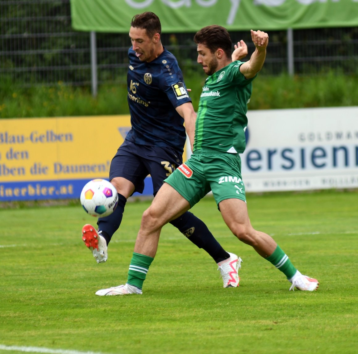 Dominik Kohr erzielt in dieser Szene das 1:0...