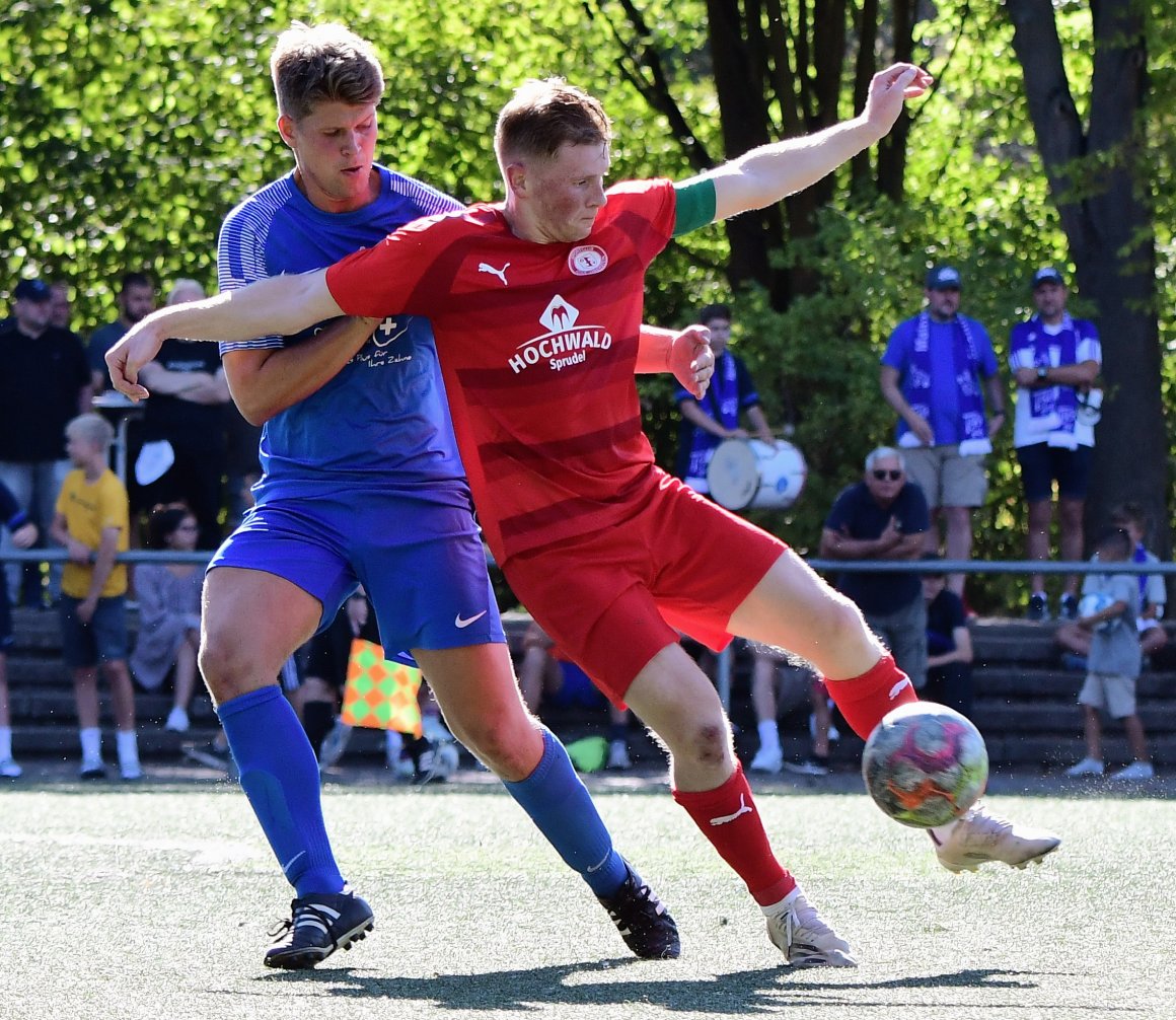 TSG-Abwehrchef Luca Scherer, der sich im Oktober einen Kreuzbandriss zugezogen hatte, steht rechtzeitig zu neuen Saison wieder auf dem Platz.