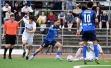 Birkan Celik (M.) und Etienne Portmann erzielten die Tore beim 2:2 des TSV Schott in Bahlingen.