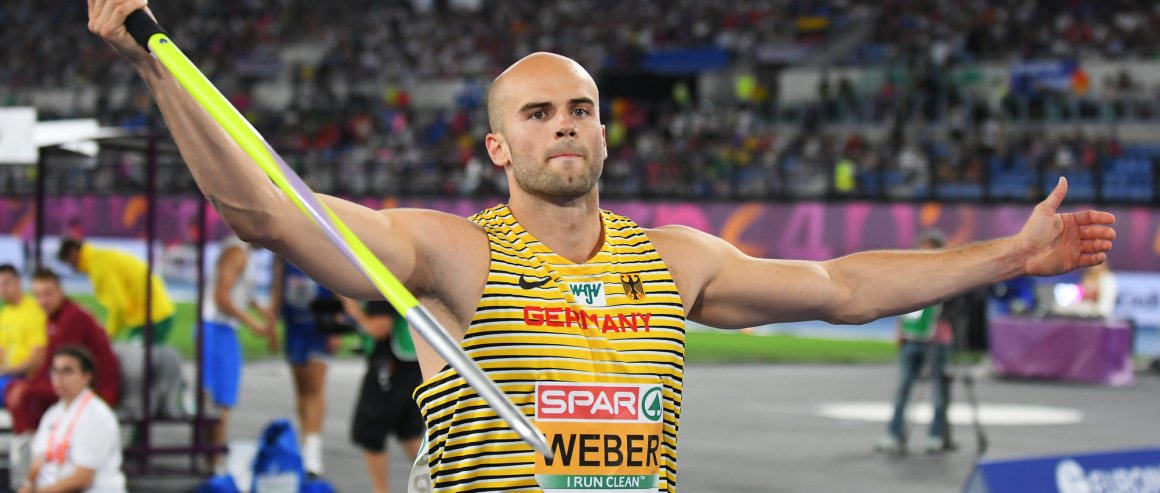 Julian Weber beendete den Speerwurf in Rom auf dem Silberplatz.