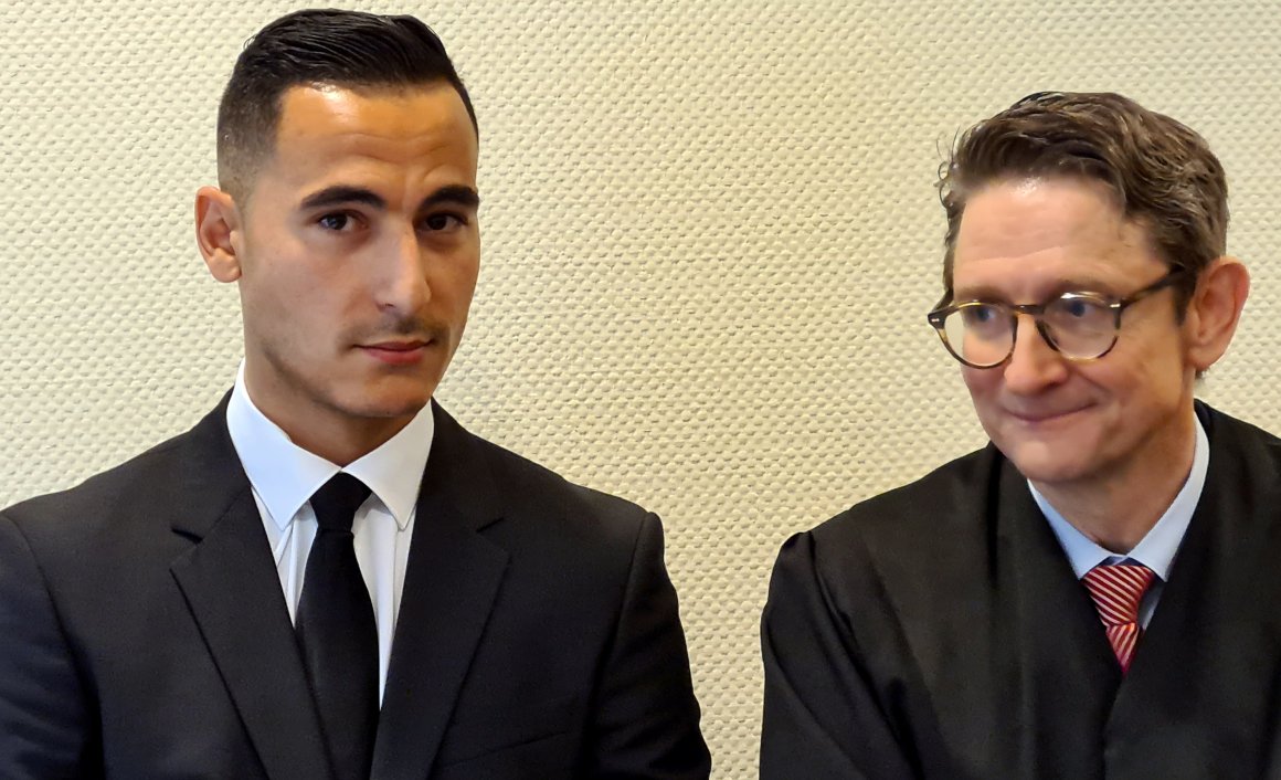 Anwar El Ghazi mit Anwalt Alexander Z. Bergweiler.