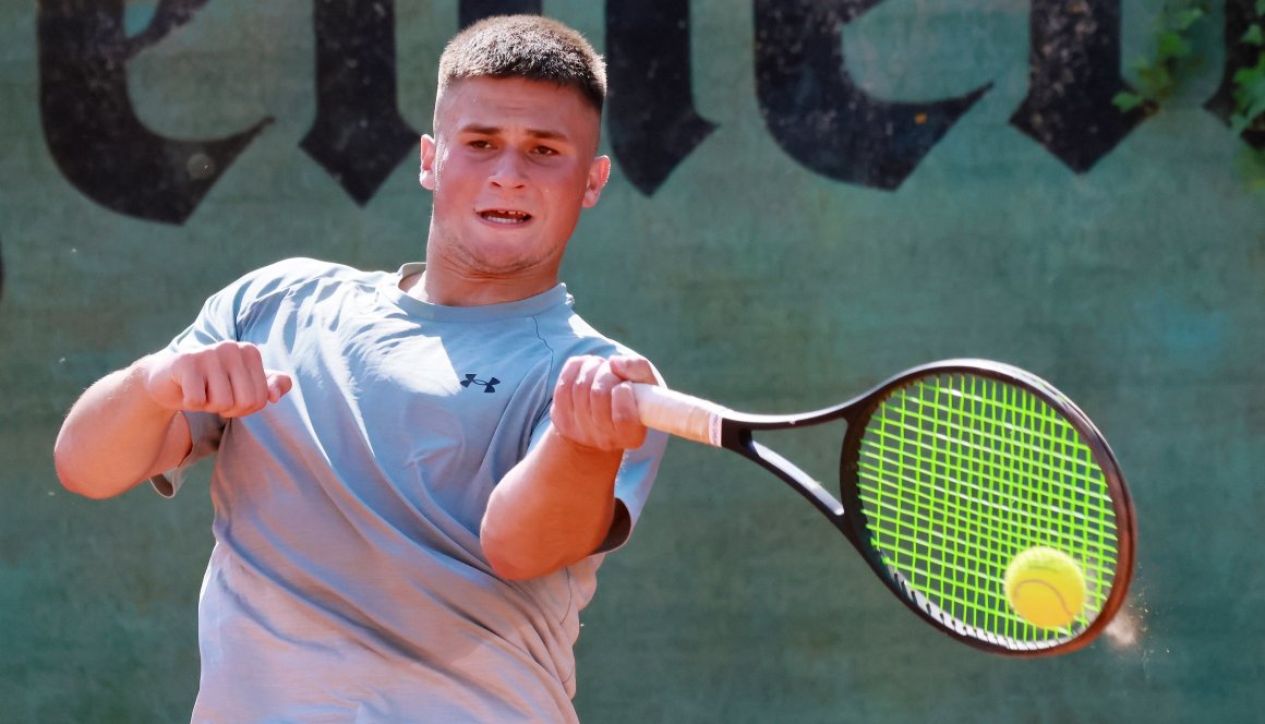 Nikola Jovanovic gab in Speyer sowohl sein Einzel als auch das Doppel mit Levy Müller im Matchtiebreak ab.