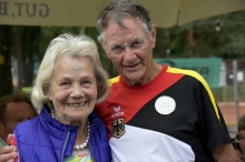 Edith Tolle debütiert bei den Deutschen Seniorenmeisterschaften, Herbert Althaus ist im doppelten Sinne eine alter Hase.