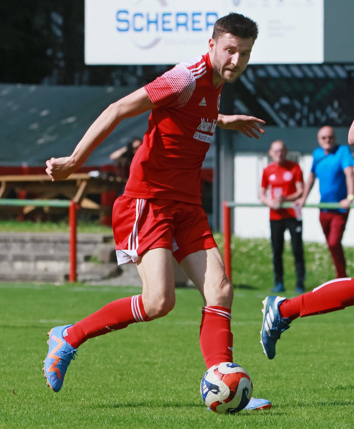 André Rölls Treffer retteten der SVW Mainz den Einstieg in die Landesligasaison, auch wenn die Punkteteilung mit dem SV Gimbsheim kein Wunschergebnis war. 