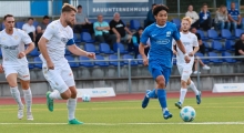 Erfolgreichster Schott-Torschütze mit sieben Treffern: Takero Itoi (r.), hier im Spiel gegen den FK Pirmasens, bei dem am Mittwoch der SV Gonsenheim antritt.