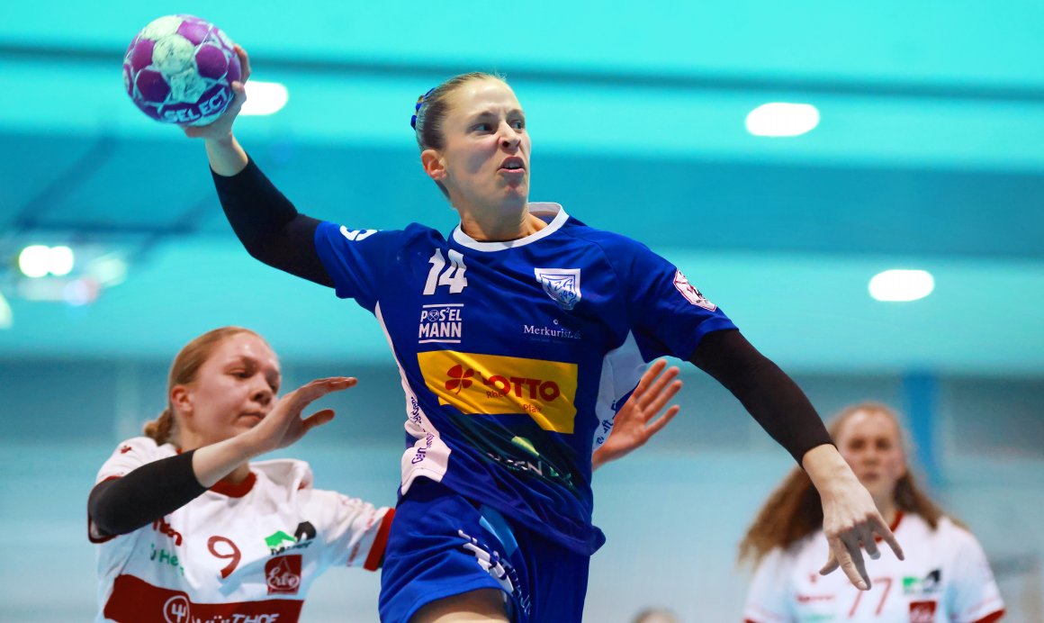 Seit dem vergangenen Wochenende mischt Ann-Sophie vom Hagen bei Handball-Zweitligist TSG Bretzenheim wieder mit. Gegen den HSV Solingen-Gräfrath erzielte sie ihre drei Treffer allesamt im letzten Drittel der Partie.